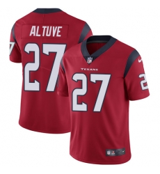 Nike Texans #27 Jose Altuve Red Alternate Mens Stitched NFL Vapor Untouchable Limited Jersey