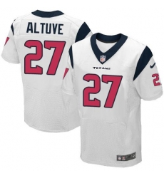 Nike Texans #27 Jose Altuve White Mens Stitched NFL Elite Jersey