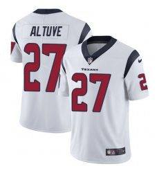 Nike Texans #27 Jose Altuve White Mens Stitched NFL Vapor Untouchable Limited Jersey