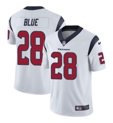 Nike Texans #28 Alfred Blue White Mens Stitched NFL Vapor Untouchable Limited Jersey