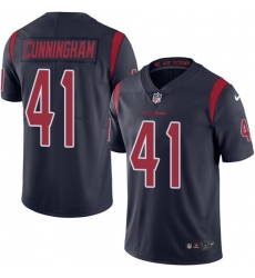 Nike Texans #41 Zach Cunningham Navy Blue Mens Stitched NFL Limited Rush Jersey