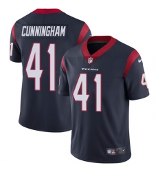 Nike Texans #41 Zach Cunningham Navy Blue Team Color Mens Stitched NFL Vapor Untouchable Limited Jersey