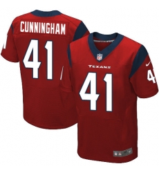 Nike Texans #41 Zach Cunningham Red Alternate Mens Stitched NFL Elite Jersey