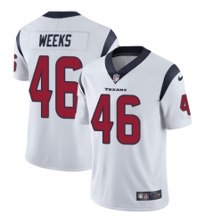Nike Texans #46 Jon Weeks White Mens Stitched NFL Vapor Untouchable Limited Jersey