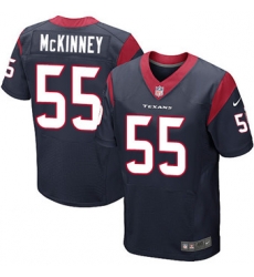 Nike Texans #55 Benardrick McKinney Navy Blue Team Color Mens Stitched NFL Elite Jersey