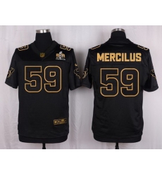 Nike Texans #59 Whitney Mercilus Black Mens Stitched NFL Elite Pro Line Gold Collection Jersey