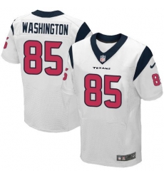 Nike Texans #85 Nate Washington White Mens Stitched NFL Elite Jersey