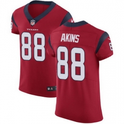 Nike Texans 88 Jordan Akins Red Alternate Men Stitched NFL New Elite Jersey