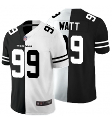Nike Texans 99 J.J. Watt Black And White Split Vapor Untouchable Limited Jersey