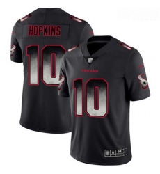 Texans 10 DeAndre Hopkins Black Men Stitched Football Vapor Untouchable Limited Smoke Fashion Jersey