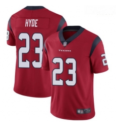 Texans 23 Carlos Hyde Red Alternate Men Stitched Football Vapor Untouchable Limited Jersey