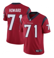 Texans 71 Tytus Howard Red Alternate Men Stitched Football Vapor Untouchable Limited Jersey