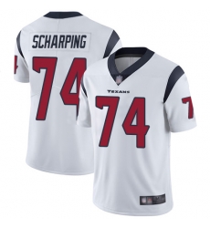 Texans 74 Max Scharping White Men Stitched Football Vapor Untouchable Limited Jersey