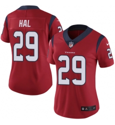 Nike Texans #29 Andre Hal Red Alternate Womens Stitched NFL Vapor Untouchable Limited Jersey