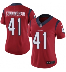 Nike Texans #41 Zach Cunningham Red Alternate Womens Stitched NFL Vapor Untouchable Limited Jersey