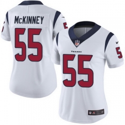 Nike Texans 55 Benardrick McKinney White Womens Stitched NFL Vapor Untouchable Limited Jersey