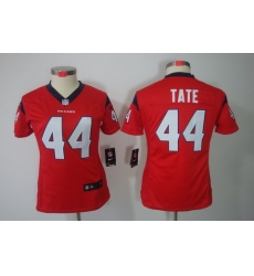 Nike Women Houston Texans #44 Tate Red Color[NIKE LIMITED Jersey]