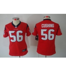 Nike Women Houston Texans #56 Brian Cushing Red(Women Limited Jerseys)