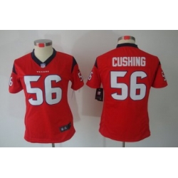 Nike Women Houston Texans #56 Brian Cushing Red(Women Limited Jerseys)
