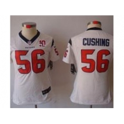 Nike Women Houston Texans #56 Brian Cushing white NFL Jerseys W 10th Patch