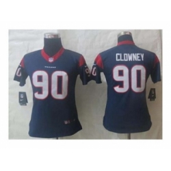 Nike Women Jerseys Houston Texans #90 Clowney Blue[clowney]