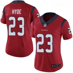 Texans #23 Carlos Hyde Red Alternate Women Stitched Football Vapor Untouchable Limited Jersey 2
