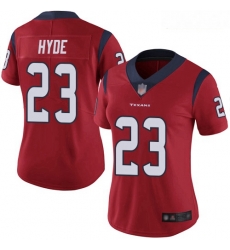 Texans #23 Carlos Hyde Red Alternate Women Stitched Football Vapor Untouchable Limited Jersey