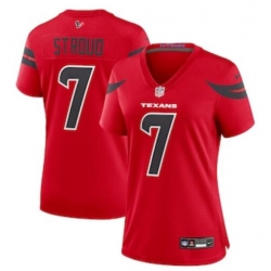 Women Houston Texans #7 C.J. Stroud Red Fashion With Patch Vapor Untouchable Limited Stitched Nike Football Jersey