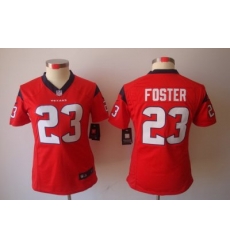 Women Nike Houston Texans #23 Foster Red [Women's NIKE LIMITED Jersey]