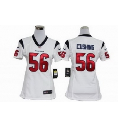 Women Nike Houston Texans #56 Brian Cushing White Jerseys