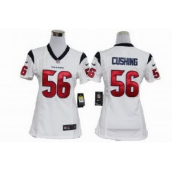 Women Nike Houston Texans #56 Brian Cushing White Jerseys