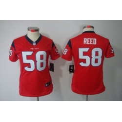 Women Nike Houston Texans #58 Brooks Reed Red Color[NIKE LIMITED Jersey]