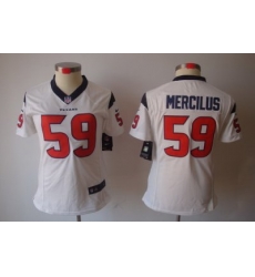 Women Nike NFL Houston Texans 59# Mercilus White Color[NIKE LIMITED Jersey]