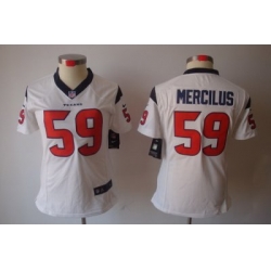 Women Nike NFL Houston Texans 59# Mercilus White Color[NIKE LIMITED Jersey]
