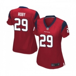 Womens Houston Texans 29 Bradley Roby Game Red Alternate Football Jersey