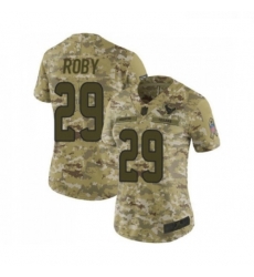 Womens Houston Texans 29 Bradley Roby Limited Camo 2018 Salute to Service Football Jersey