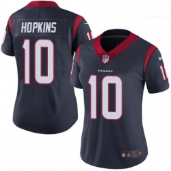 Womens Nike Houston Texans 10 DeAndre Hopkins Elite Navy Blue Team Color NFL Jersey