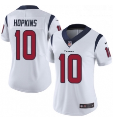 Womens Nike Houston Texans 10 DeAndre Hopkins Elite White NFL Jersey