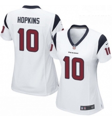 Womens Nike Houston Texans 10 DeAndre Hopkins Game Red Alternate NFL Jersey