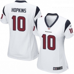 Womens Nike Houston Texans 10 DeAndre Hopkins Game Red Alternate NFL Jersey