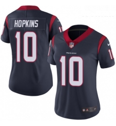 Womens Nike Houston Texans 10 DeAndre Hopkins Limited Navy Blue Team Color Vapor Untouchable NFL Jersey