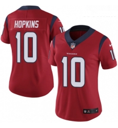 Womens Nike Houston Texans 10 DeAndre Hopkins Limited Red Alternate Vapor Untouchable NFL Jersey