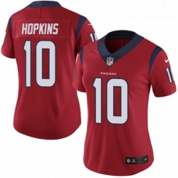 Womens Nike Houston Texans 10 DeAndre Hopkins Limited Red Alternate Vapor Untouchable NFL Jersey