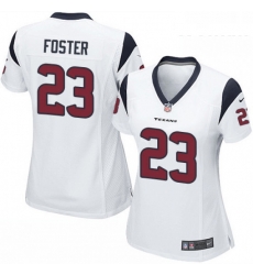 Womens Nike Houston Texans 23 Arian Foster Game White NFL Jersey