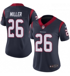 Womens Nike Houston Texans 26 Lamar Miller Limited Navy Blue Team Color Vapor Untouchable NFL Jersey