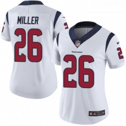 Womens Nike Houston Texans 26 Lamar Miller Limited White Vapor Untouchable NFL Jersey