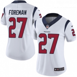 Womens Nike Houston Texans 27 DOnta Foreman Elite White NFL Jersey