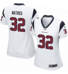 Womens Nike Houston Texans 32 Tyrann Mathieu Game White NFL Jersey