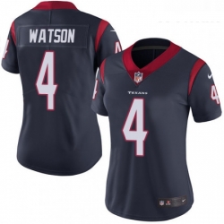 Womens Nike Houston Texans 4 Deshaun Watson Elite Navy Blue Team Color NFL Jersey