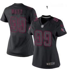 Womens Nike Houston Texans 99 JJ Watt Limited Black Impact NFL Jersey